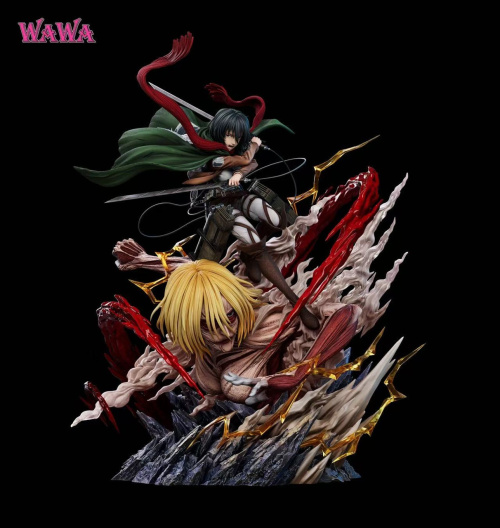 Mikasa Akkerman, Female Titan (Annie Leonhart) от WAWA Studio