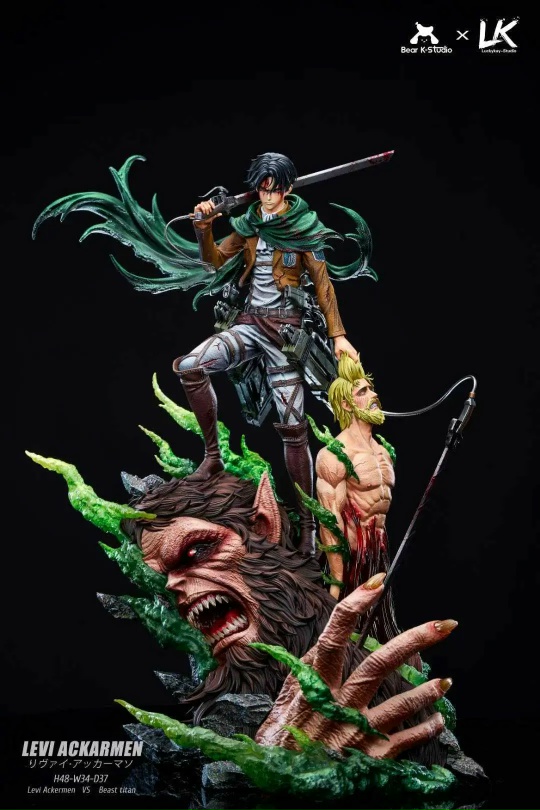 Levi Ackerman, Zeke Yeager (Beast Titan) от Bear K Studio & LuckyKay Studio