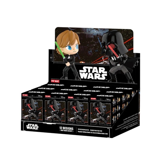 Luke Skywalker, Darth Vader, Han Solo, Yoda, Leia Organa Solo, Stormtrooper, Obi-Wan Kenobi, C-3PO, R2-D2, Jabba the Hutt, Chewbacca, Boba Fett от Pop Mart