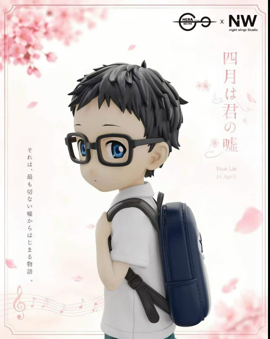 Фигурка Kaori Miyazono, Arima Kousei от Night Wing Studio × HERA Studio Арима Косэй 1/4