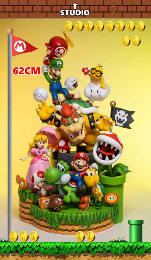 Mario, Luigi, Princess Peach, Yoshi, Bowser, Toad, Lakitu, Baby Mario, Piranha Plant, Koopa Troopa, Goomba, Boo от T Studio