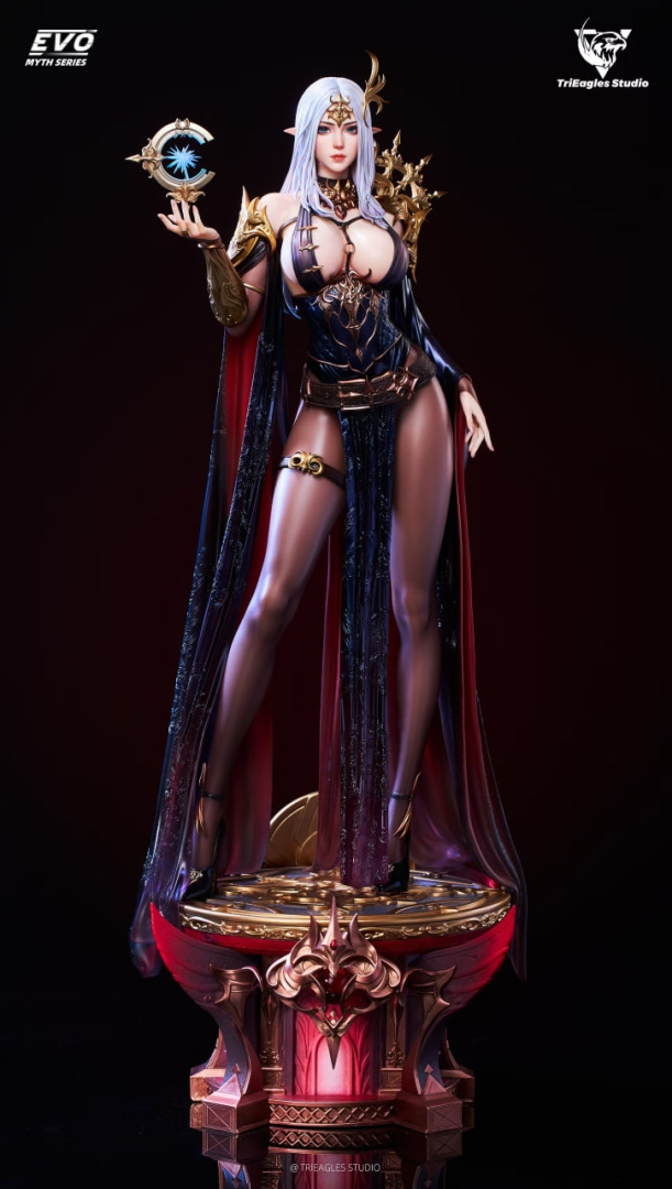 Фигурка Astral Dark Elf Ayla от TriEagles Studio Версия «Тёмная вуаль»
