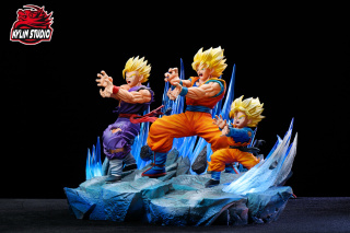 Фигурка Son Goku, Broly, Son Gohan, Son Goten, Transparent ball от Kylin Studio Версия C