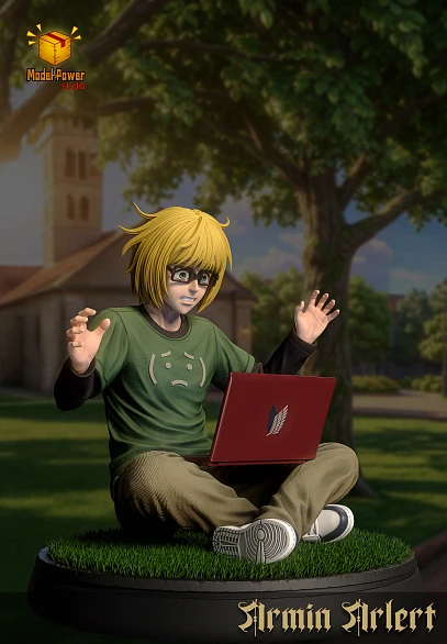 Фигурка Armin Arlert, Eren Yeager от Model Power Studio Набор "Эрен + Армин"