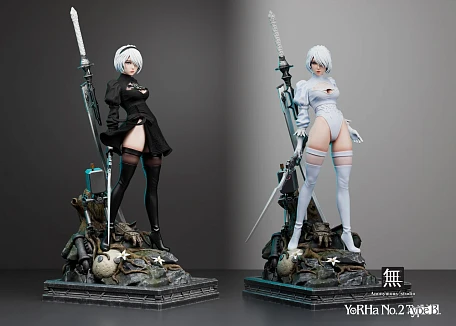 Фигурка YoRHa No. 2 Type B от Anonymous Studio Белая делюкс версия (1/4)