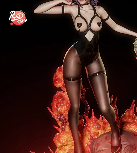 Фигурка Reze от Red Studio 1/6 - Голая версия