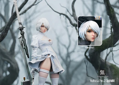 Фигурка YoRHa No. 2 Type B от Anonymous Studio Белая делюкс версия (1/4)