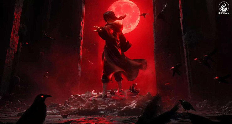 Uchiha Itachi, Uchiha Sasuke от Yuan Huo Studio