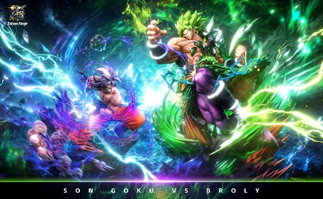 Фигурка Son Goku, Broly от Saiyan Forge Studio Набор из двух версий