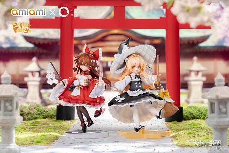 Фигурка Hakurei Reimu, Kirisame Marisa от AmiAmi, Inverse Studio Двойная версия