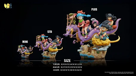 Фигурка Son Goku, Bulma, Oolong, Puar, Chichi, Yamcha, Shenron от DB Studio