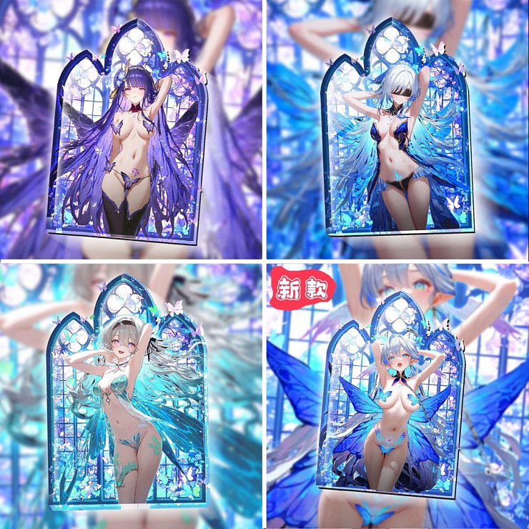 Raiden Shogun, Firefly, Robin, Jingliu от Amiao Painting Society Studio