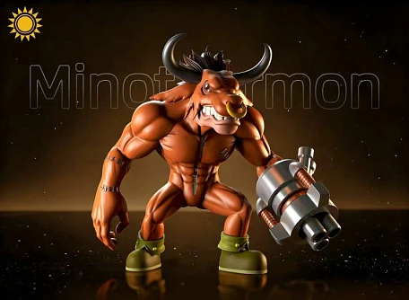Фигурка Minotaurmon от Sun toys Studio