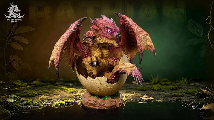 Фигурка Rathalos, Rathian от Dragon Realm Studio Розовая Ратиана