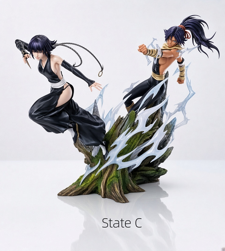 Фигурка Yoruichi Shihouin, Soi Fon от POP.ART Studio Версия C