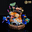 Фигурка Usopp & Blue Leg Frog от Mo Jie Wu Du Studio