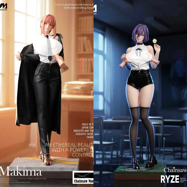 Makima, Reze от Venus Mint Studio