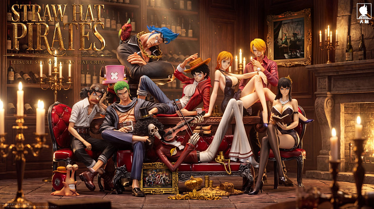 Фигурка Chopper, Monkey D. Luffy, Nami, Roronoa Zoro, Nico Robin, Brook, Usopp, Sanji Vinsmoke, Franky от Big Feeler Studio