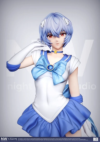 Фигурка Rei Ayanami, Asuka Langley Soryu от Night Wing Studio 1/4 Рей с короткими волосами