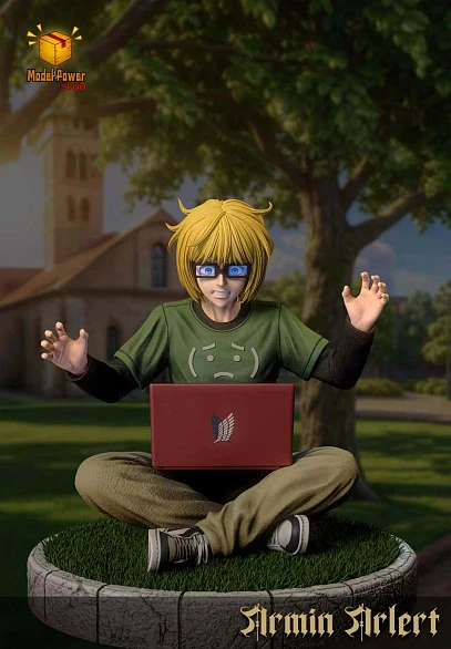 Фигурка Armin Arlert, Eren Yeager от Model Power Studio Набор "Эрен + Армин"
