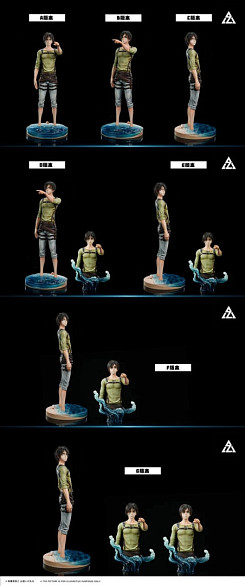 Фигурка Eren Jaeger от AZ Studio Версия F: персонаж с двумя головами (аниме + взгляд назад)