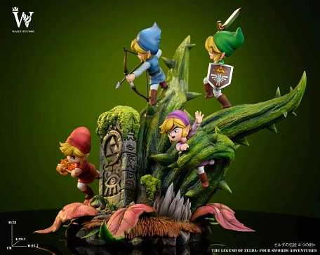 Фигурка Blue Link, Green Link, Red Link, Purple Link от Wake Studio