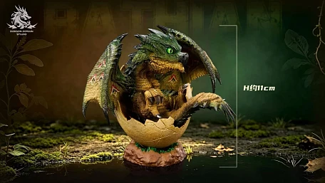 Фигурка Rathalos, Rathian от Dragon Realm Studio Зеленая Ратиана