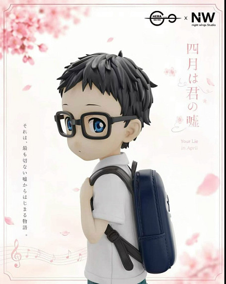 Фигурка Kaori Miyazono, Arima Kousei от Night Wing Studio × HERA Studio Арима Косэй 1/4