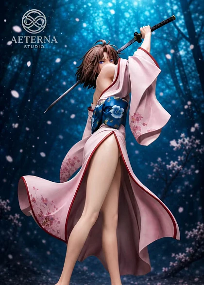 Фигурка Ryougi Shiki от Aeterna Studio Версия в тёплых тонах