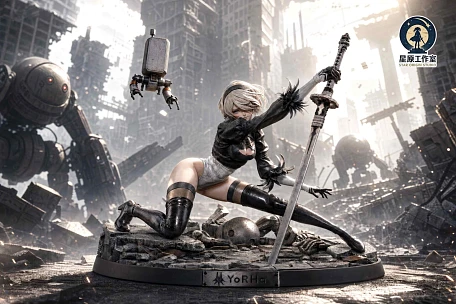 Фигурка 2B от Star Origin Studio Версия в масштабе 1/4