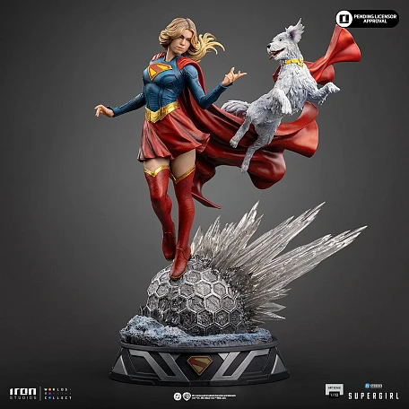 Фигурка Supergirl, Krypto от Iron Studios