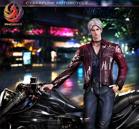 Фигурка Sylus от Phoenix Studio Sylus + Мотоцикл