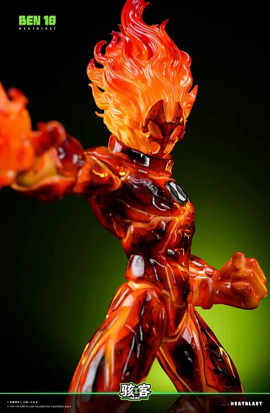 Фигурка Heatblast, Diamondhead от HAIKE Studio Человек-огонь обычная версия