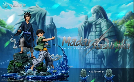 Фигурка Madara Uchiha, Senju Hashirama от Ming Bao Studio Комплект с большой базой (套装)