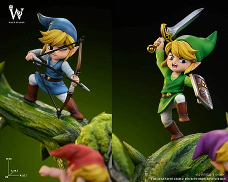 Фигурка Blue Link, Green Link, Red Link, Purple Link от Wake Studio