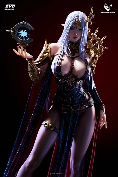 Фигурка Astral Dark Elf Ayla от TriEagles Studio Версия «Тёмная вуаль»