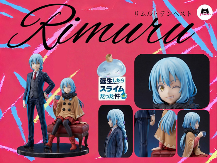 Фигурка Rimuru Tempest от MOE Studio Двойной комплект (поза стоя + поза сидя)