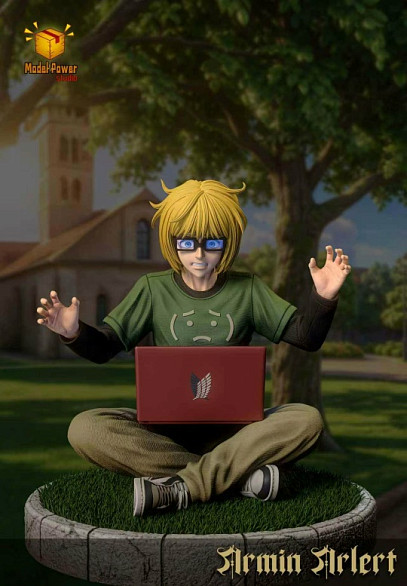 Фигурка Armin Arlert, Eren Yeager от Model Power Studio Набор "Эрен + Армин"