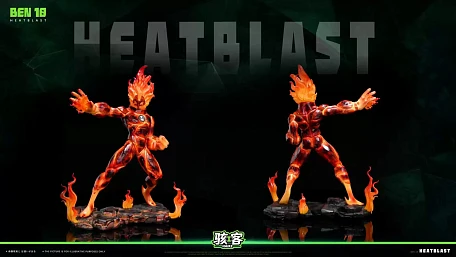 Фигурка Heatblast, Diamondhead от HAIKE Studio Человек-огонь обычная версия