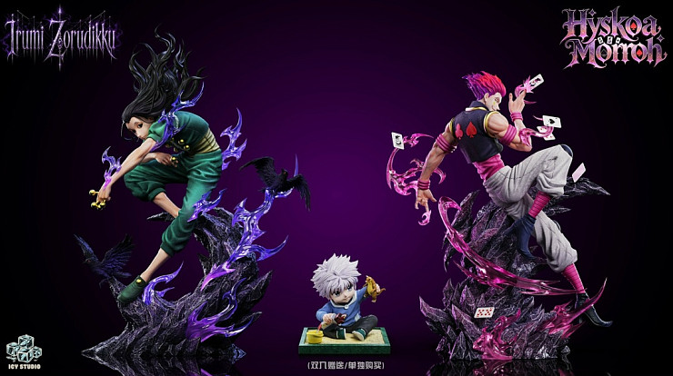 Фигурка Killua Zoldyck, Illumi Zoldyck, Hisoka Morou от ICY Studio Сет из трёх