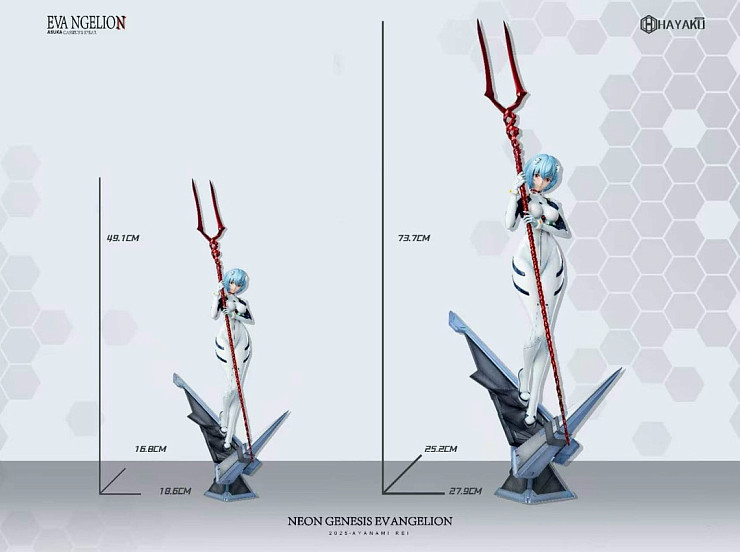 Фигурка Asuka Langley Soryu, Ayanami Rei от Hayaku Studio Сет из двух 1/4