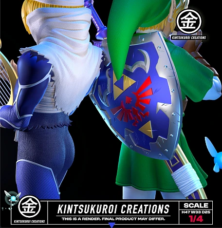 Фигурка Link, Sheik от Kintsukuroi Creations