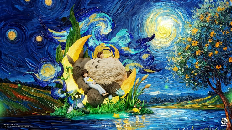 Фигурка Totoro, Satsuki Kusakabe, Mei Kusakabe от Raven Studio