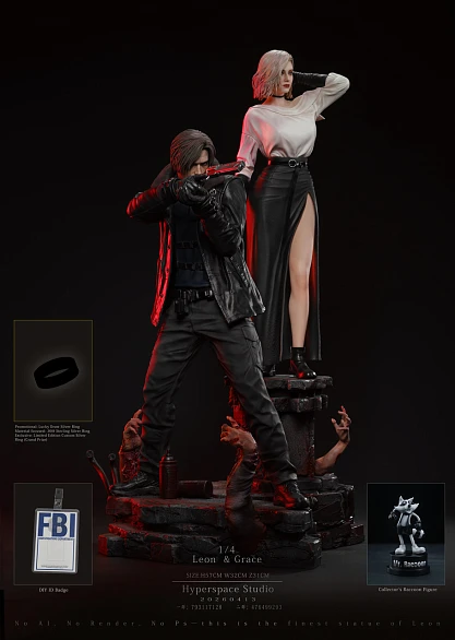 Фигурка Leon Scott Kennedy, Grace Ashcroft от Hyperspace Studio