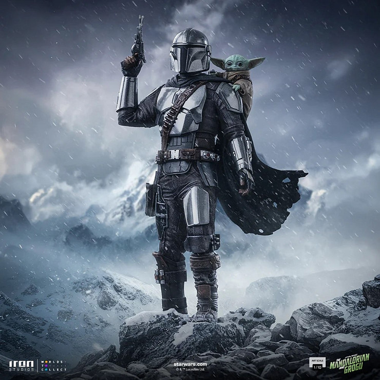 The Mandalorian (Din Djarin), Grogu от Iron Studios
