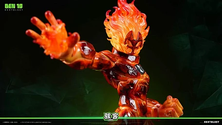 Фигурка Heatblast, Diamondhead от HAIKE Studio Человек-огонь обычная версия