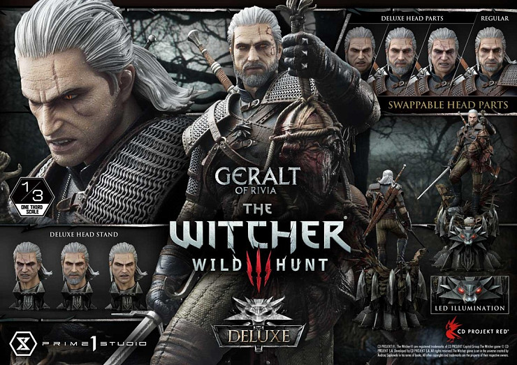 Фигурка Geralt of Rivia от Prime 1 Studio