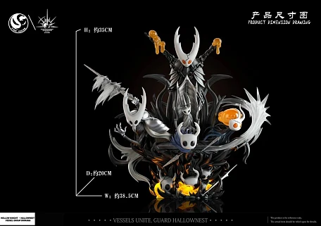 Фигурка Hornet, Hollow Knight, The Pale King, The Knight, Broken Vessel, Siblings от RD Radiance Studio, ST Custom