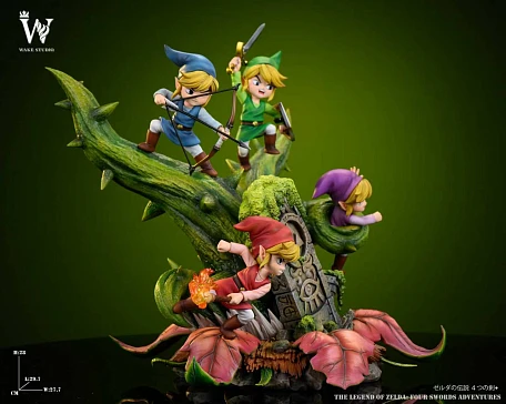 Фигурка Blue Link, Green Link, Red Link, Purple Link от Wake Studio