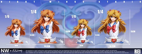 Фигурка Rei Ayanami, Asuka Langley Soryu от Night Wing Studio Бюст Аска лимитированный цвет